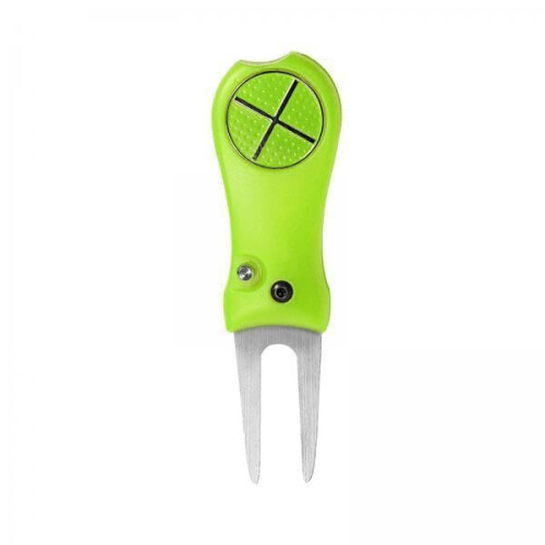 2 Pack Foldable Golf Divot  Tool with Ergonomic Grip for Quick Green Mark Fix