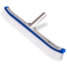 18 Inch Heavy Duty Swimming Pool Brush with EZ Clip, Aluminum Backing and Dense Nylon Bristles for Vinyl Liner Cleaning