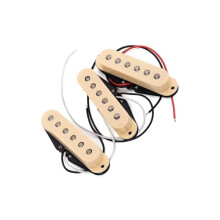Electric Guitar Pickups 3pcs Single Coil Pickup Set Handwound Vintage Tone LowNoise Clean Output