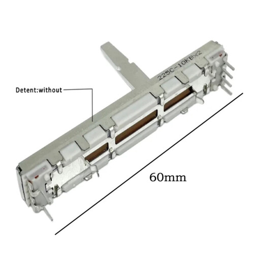 RS45 Compatible Vertical Fader Potentiometer for DJM DJ Mixer, Smooth Linear Control, Quick Replacement Fit 2