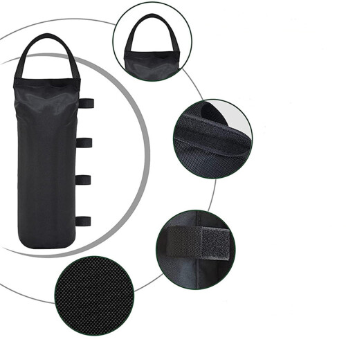 Extra große Pavillon-Gewichtssäcke, 4er-Pack, Schwarz 2