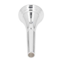 Silver Plated French Horn Mouthpiece with Rich Tone and Smooth Response for Beginners and Professionals