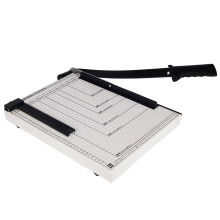 Heavy Duty 15 Inch Guillotine Paper Cutter with Adjustable Backstop, Precise MultiSize Cutting, Steel Construction