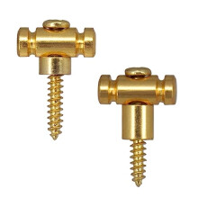 Gold Guitar Roller String Trees 2Pack Value Set for Electric Guitar, LowFriction Roller Guidance, LongLasting Stable Tone
