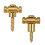 Gold Guitar Roller String Trees 2Pack Value Set for Electric Guitar, LowFriction Roller Guidance, LongLasting Stable Tone 1