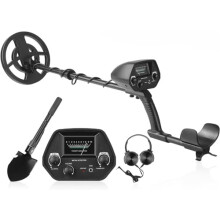 Waterproof Metal Detector with Headphones and Shovel, Accuracy Adjustable Gold and Silver Finder
