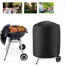 XS Waterproof BBQ Grill Cover 23.2 x 30.3in Heavy Duty Outdoor Round Gas Barbecue Cover with UVResistant Fabric and Secure Fasteners