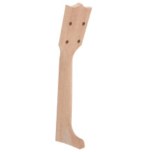 DIY Wooden Ukulele Neck Blank for Concert Ukulele, Custom Build Ready, Natural Wood for Luthier Projects