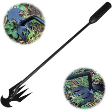 Weed Puller Tool 19.7in Hand Weeder with Long Handle Reach, Forged Manganese Steel for Garden Lawn and Patio