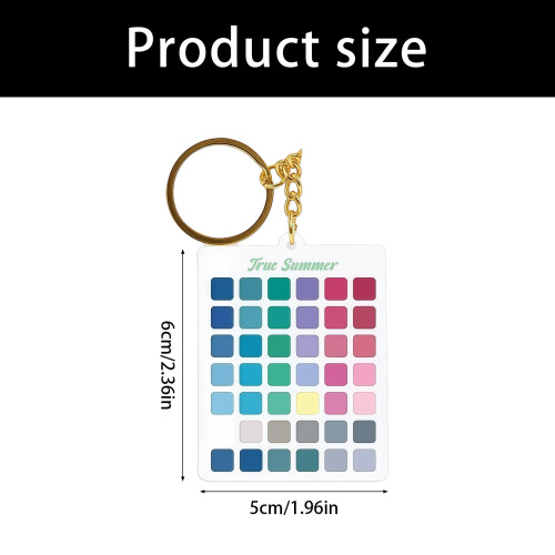 Travel Friendly Color Analysis Keychain With Scratch Resistant 2