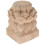 Beige Solid Wood Lotus Finial Decorative Post Cap for Handrail 1