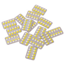 15Pcs Child Pretend Play Yellow Plastic Pills Realistic Doctor Toy Set