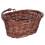 Handwoven Coffee Willow Picnic Basket Sturdy Wicker Storage Basket 1