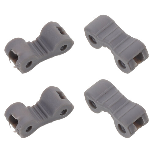 4Pcs Grey Silicone Hinges for Glasses Frame Repair Kit Durable Fit