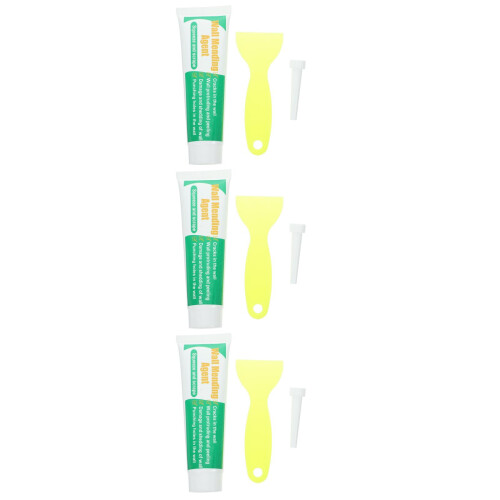 3Pcs Wall Mending Agent Multi Color Durable Wall Repair Cream for Home