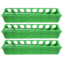 3Pcs Plastic Poultry Feeder No Waste Flip Chick Feeding Tray