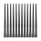 12Pcs Durable Black Eye Makeup Brushes Angled Flat Tip Non-Slip Handle 1