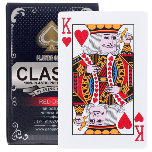 Printed Plastic Cards Assorted Colors for Household Game Fun