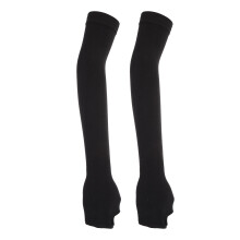2Pièces Bras Soleil Été Confortables Nylon Noir Résistantes