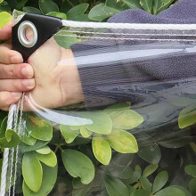 Clear PVC Tarpaulin Waterproof Heavy Duty Transparent Tarp with Reinforced Grommets for Greenhouse Patio
