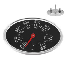Grill Temperature Gauge Replacement for Nexgrill, Oval BBQ Thermometer with Accurate Display and Easy Install