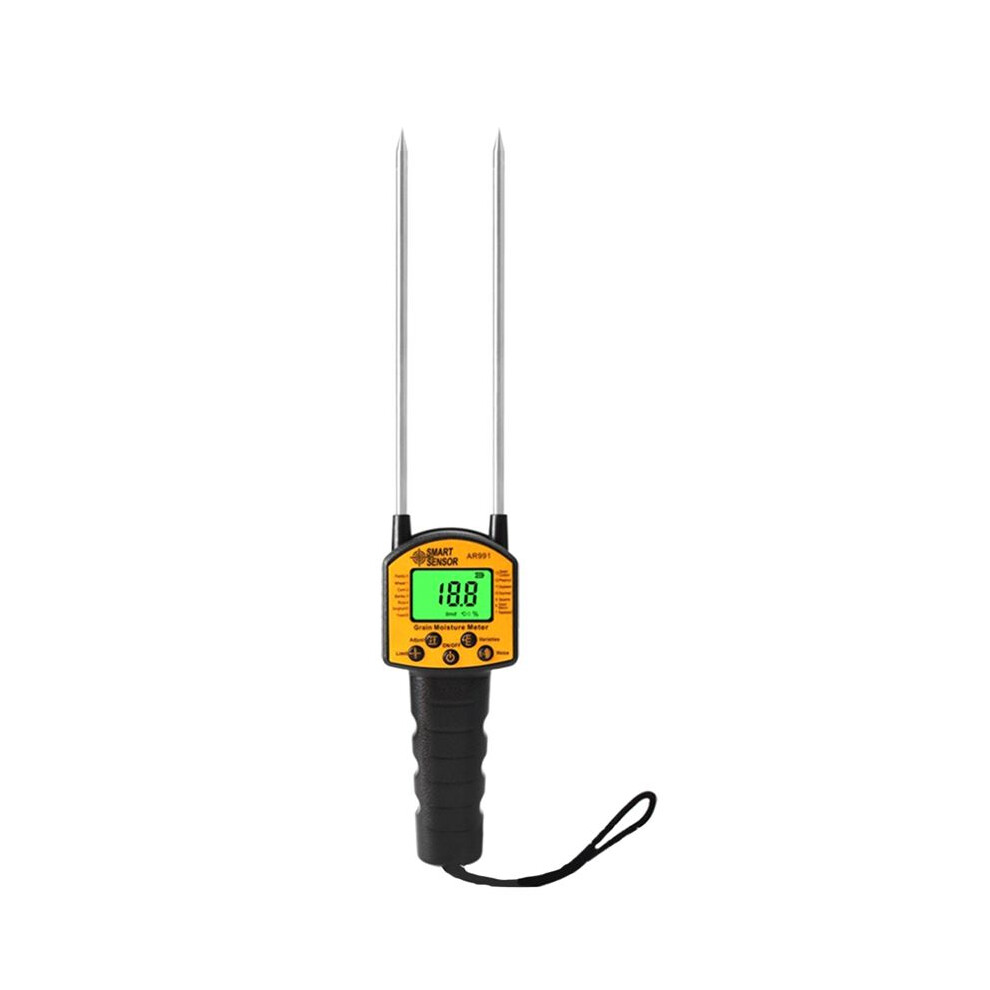 Sensor Ar991 Grain Moisture Meter Digital Analyzer Corn/Wheat Rice Bean Moisture Tester Backlight Lcd Display 4711150741793