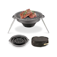 Portable Charcoal Grill Foldable BBQ for Outdoor Cooking Camping and Picnic