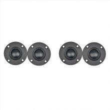 4Pcs 6 30W Black Silk Film Soft Dome Tweeter Speaker Unit