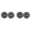 4Pcs 6 30W Black Silk Film Soft Dome Tweeter Speaker Unit 1