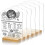 UrbanMingle 6 Pack Acrylic Table Signs with Bamboo Stand, Blank Acrylic Signs 1