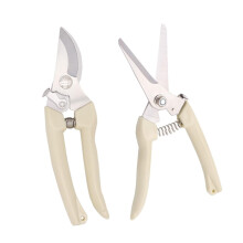 2pcs Heavy Duty Garden Pruning Shears with Safety Lock and Ergonomic Skid Grip for Tree Trimming