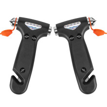 2in1 Car Escape Tool, Tungsten Steel Underwater Window Breaker and Seatbelt Cutter, Black 2Pack