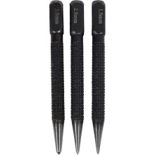 3pcs High-Carbon Steel Center Punch Set 10cm Non Slip Center Punch for Alloy
