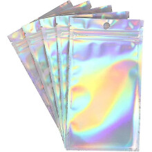 Wiederverschließbarer Folienbeutel, Rückseite aus Aluminiumfolie für wasserdichten Schutz, FDA- und USDA-konformes Material garantiert hochwertige