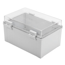Waterproof Junction Box IP66 Electrical Enclosure, Outdoor Wall Mounted ABS Power Distribution Box 300x200x170mm