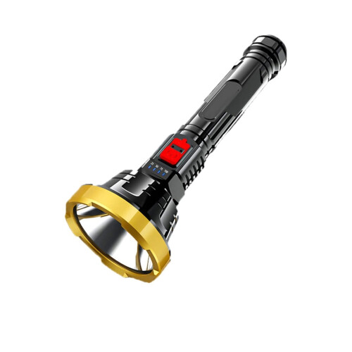 Super Bright LED Flashlight, USB Rechargeable Camping Light with Long Runtime and Waterproof Design