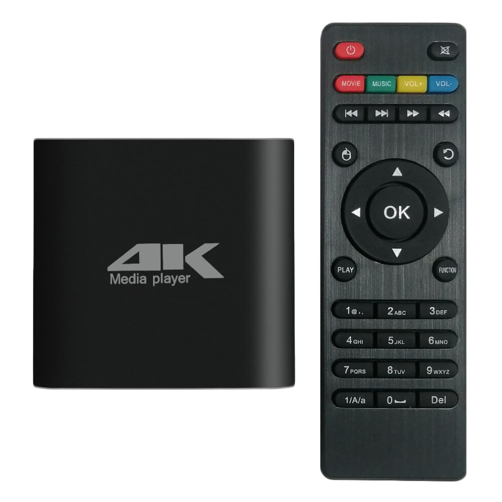 4K Media Player For Usb And Microsd, Ultra Hd Digital Signage Player With Hdmi Av Output, Auto Loop Resume 9330225641261