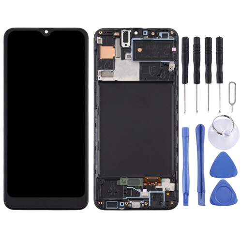 Οθόνη TFT LCD για Samsung για Galaxy A30s Digitizer Πλήρης συναρμολόγηση με πλαίσιο (Μαύρο) 1