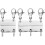 No Mess Necklace Holder 4Pcs Magnetic Closure For Multiple 4