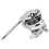 Zinc Alloy Drum Rack Mount Bracket with 360 Adjustable Tom Drum Clamp, Silver Durable Finish 3