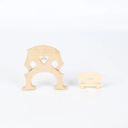 Maple Cello Bridge 1/8 Size Replacement for Enhanced Tone Response and Accurate String Alignment 1