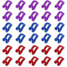 30 Pieces nger Connector Hooks Mini Flocking Space Saving ngers Creative nger