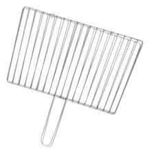 Heavy Duty Stainless Steel Barbecue Grill Clamp with Secure Grip for Grilling Fish and Vegetables Outdoors