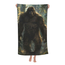 Bigfoot Sasquatch Sand Beach Towel, Ultra Soft Quick Dry Microfiber Bath Towel 31x51in