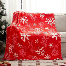 (70*100CM, C) Red Snowflake Blanket Christmas Throw Blanket Winter Holiday Bed Blanket Super