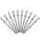 10 Pcs Threaded Cable Tensioners Stainless Steel Cable Splitter Guardrail 1