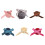 Stylish Circular Bowknot Designs Plastic Ring-Blue ring..box 2