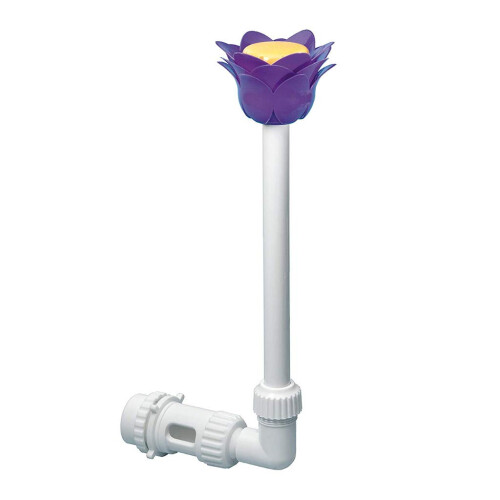 Pool Waterfall Fountain B White, Continuous Waterfall Effect, Easy Pump Connection for Pools and Spas