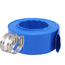 Heavy Duty 3 Inch x 100 Ft Pool Backwash Hose, Blue PVC Discharge Hose for Swimming Pool Drain