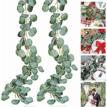 2Pack 6ft Artificial Vines Leaves Plants Garden Decorations for Wedding Bridal